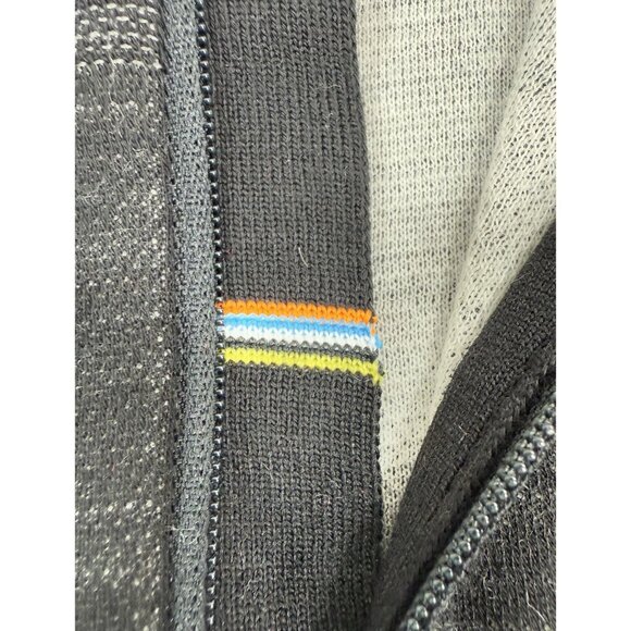 Smartwool Mens 1/4 Zip Base Layer Intraknit Thermal Merino Sz Large Black - Picture 7 of 14